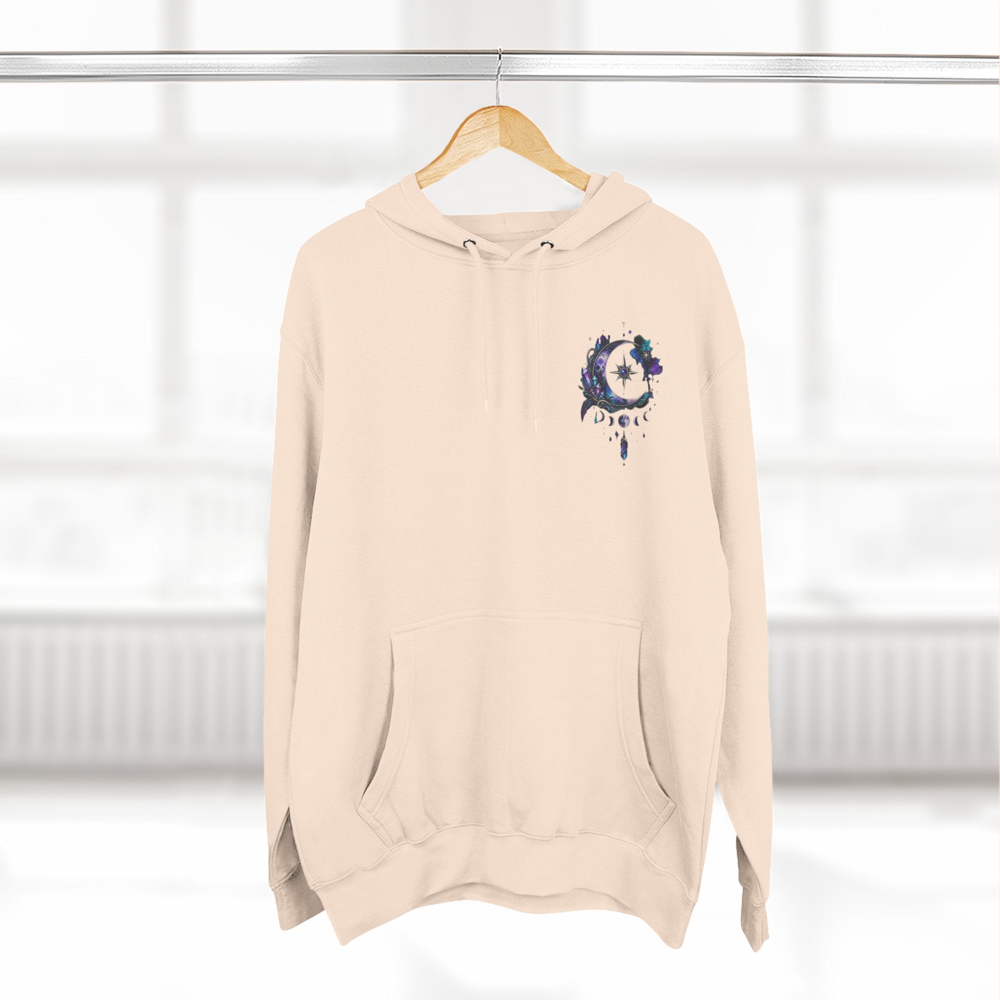 Mystic Moon Hoodie — "Trust the Signs" Celestial Fleece Pullover