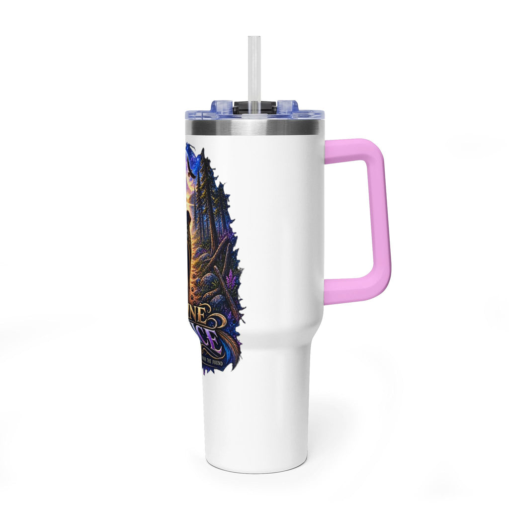 40oz Vacuum Tumbler – “Divine Justice” Support the mission