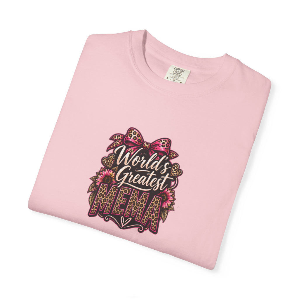 T-Shirt — "World's Greatest Mama" Floral Graphic Tee