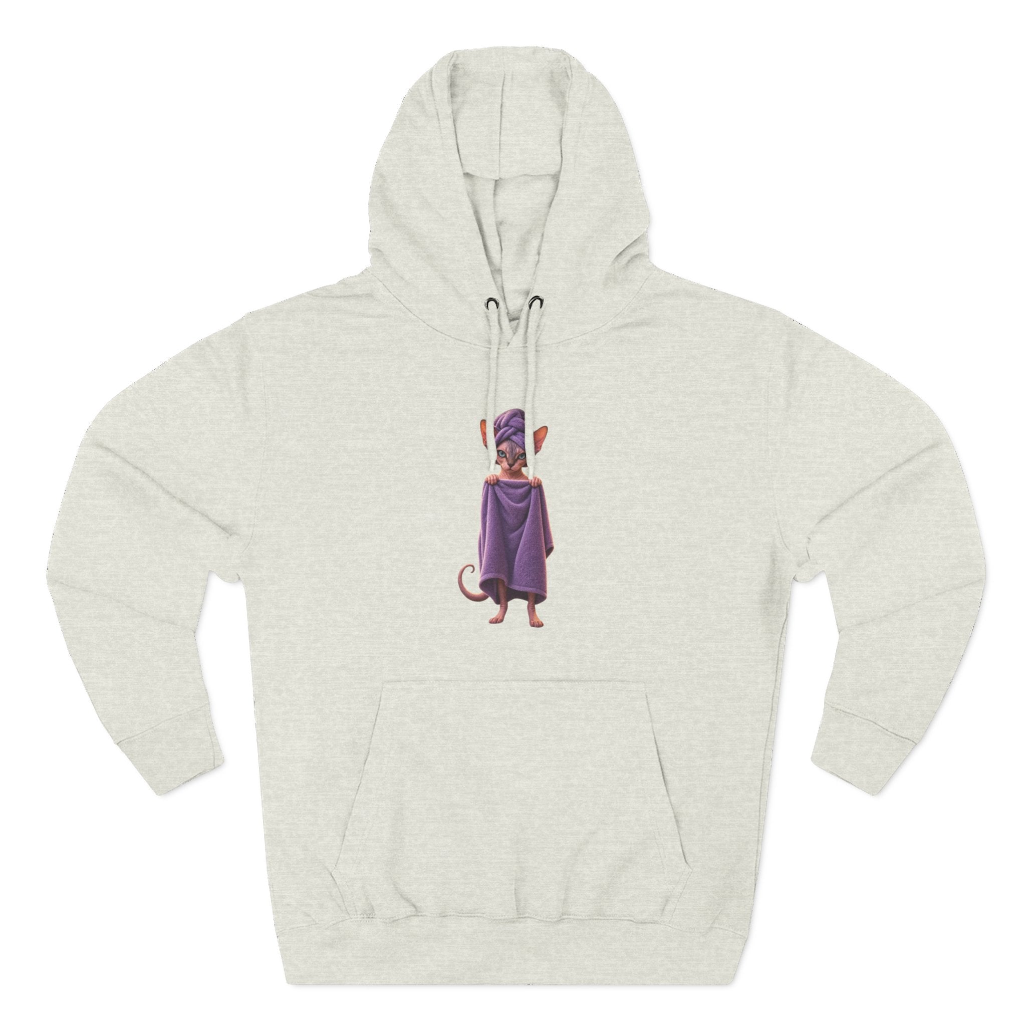 Funny Sphinx Cat fresh out of the shower hoodie