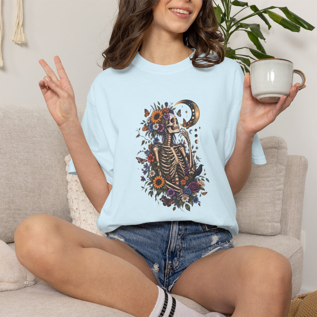 Floral Skeleton T-Shirt — Gothic Floral