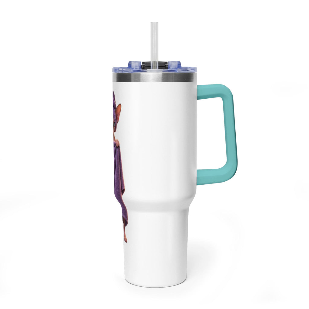 40oz Sphinx Cat Spa Tumbler — Sphynx With Towel Insulated Travel Mug