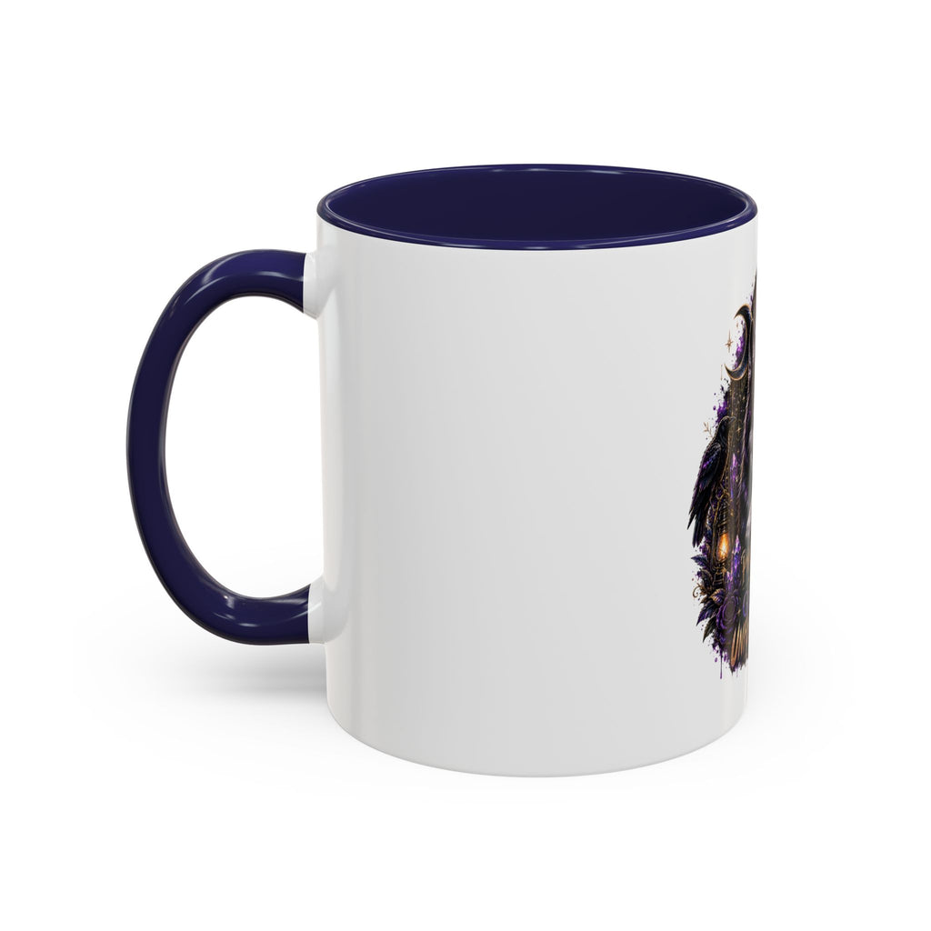 Protected, Guided & Unfuckwithable Wolf Coffee Mug — Spiritual Mystic Accent Mug (11/15oz)