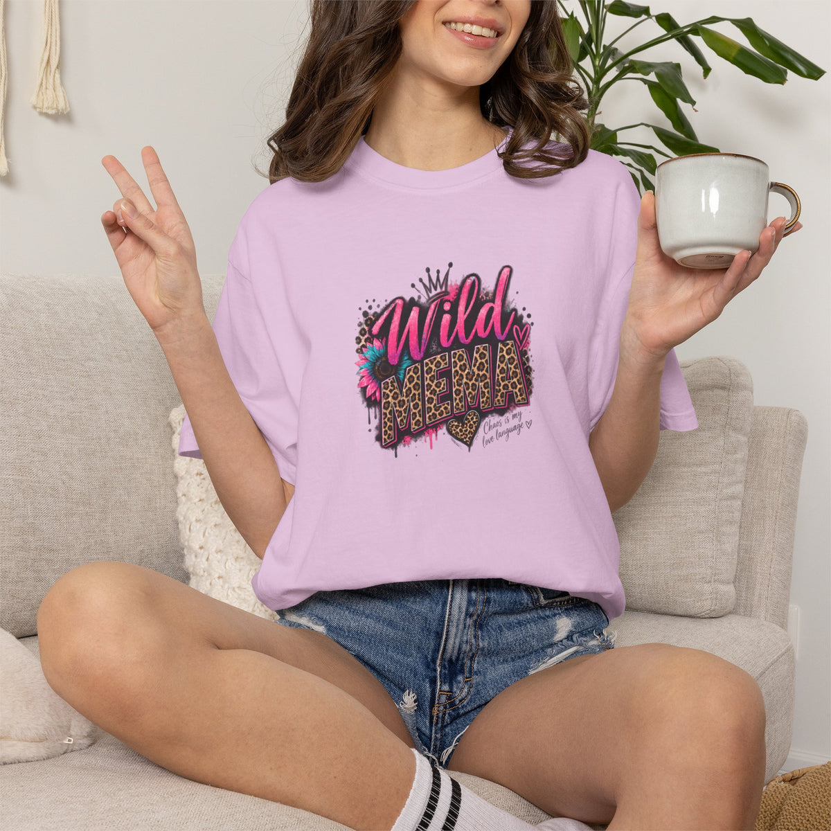 Wild MEMA Leopard Graphic T-Shirt