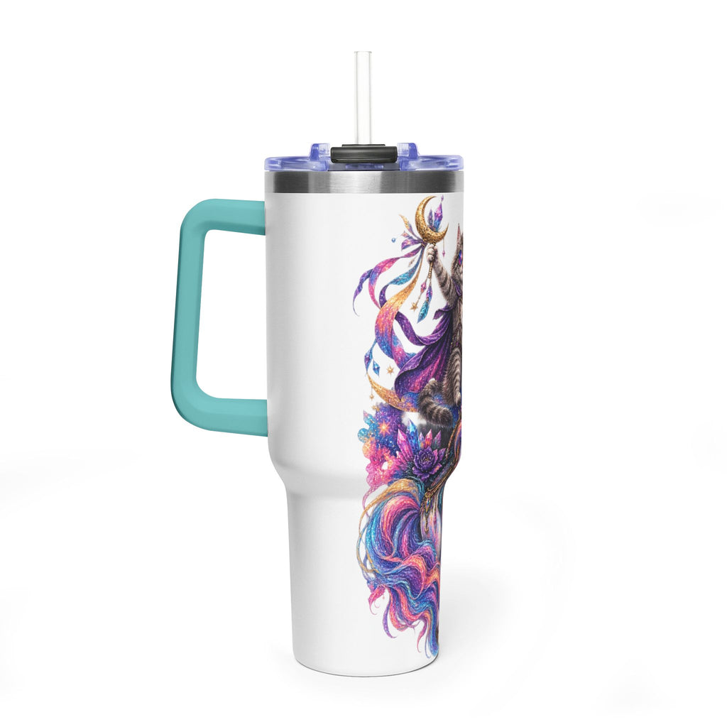 40oz Magical Unicorn Cat Tumbler – Colorful Fantasy Vacuum Insulated Cup