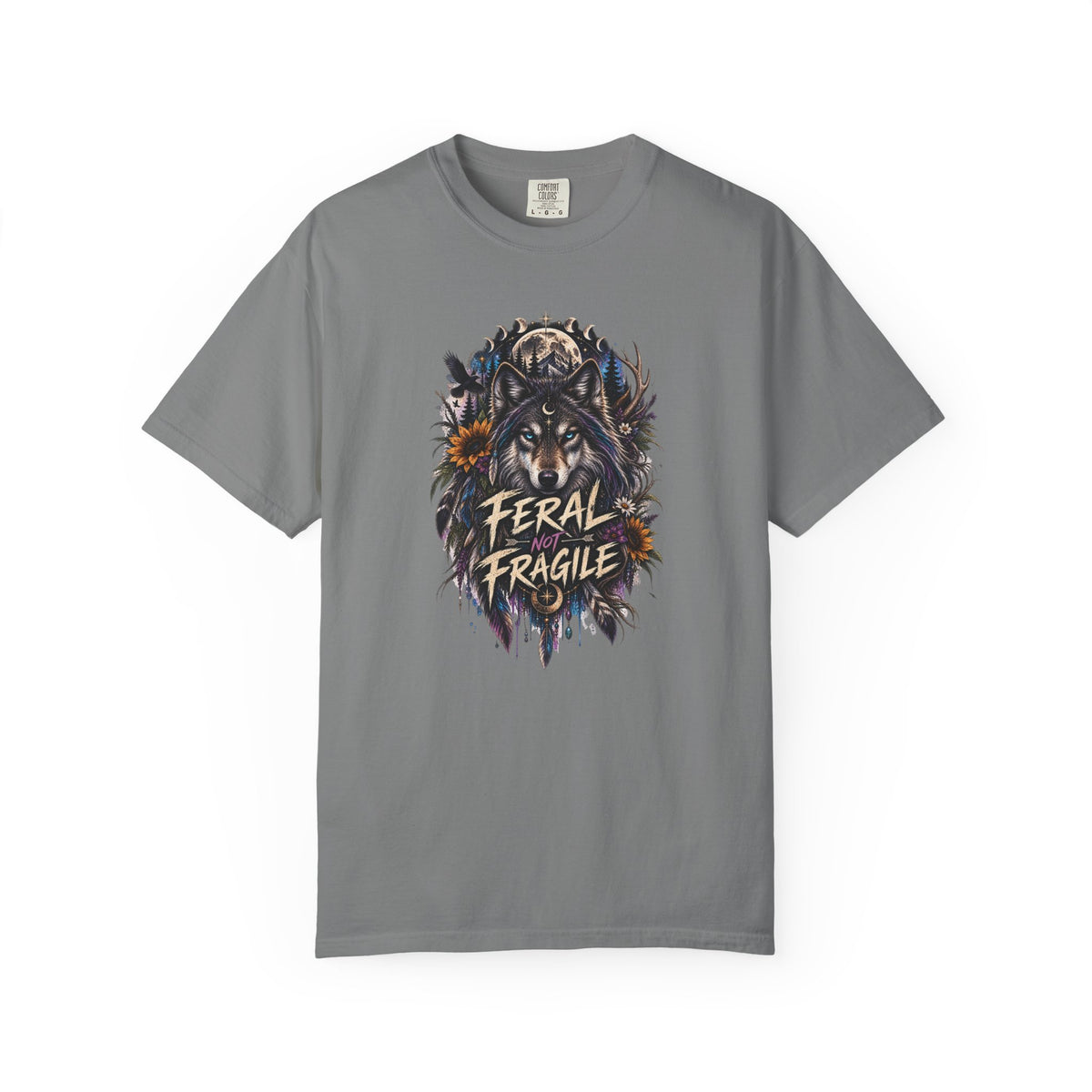Feral Fragile Wolf T-Shirt — Vintage Wildlife Graphic Tee