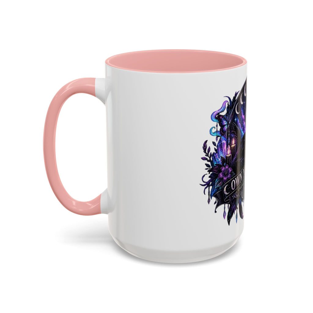 Own Your Energy Black Cat Coffee Mug – Spiritual Moon Phase Tea Cup