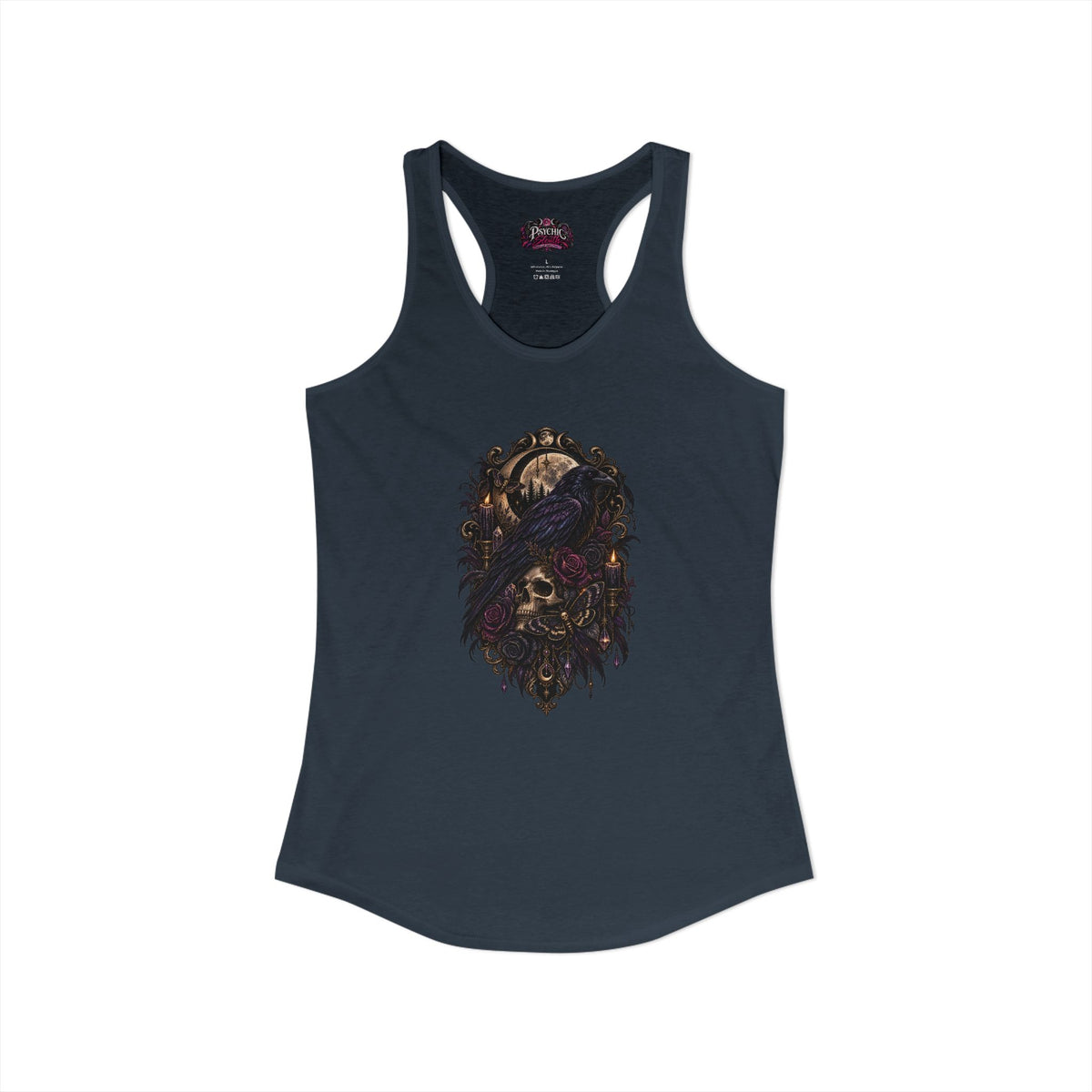 Raven Skeleton Goth Tank