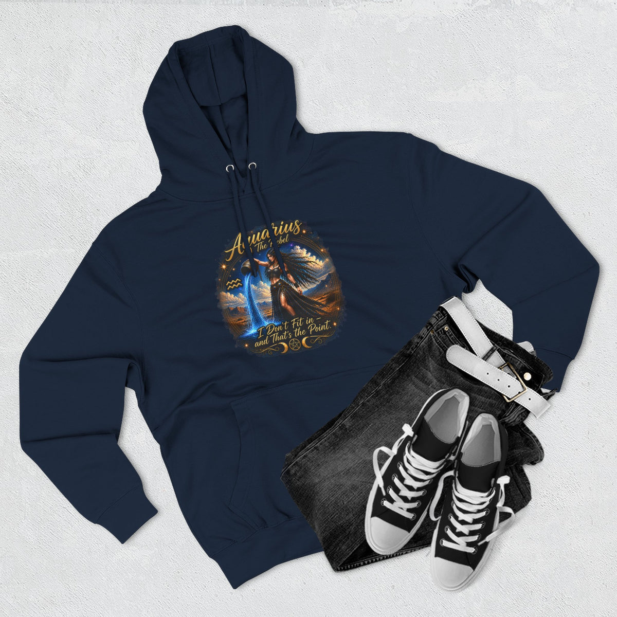 Aquarius Rebel Zodiac Hoodie