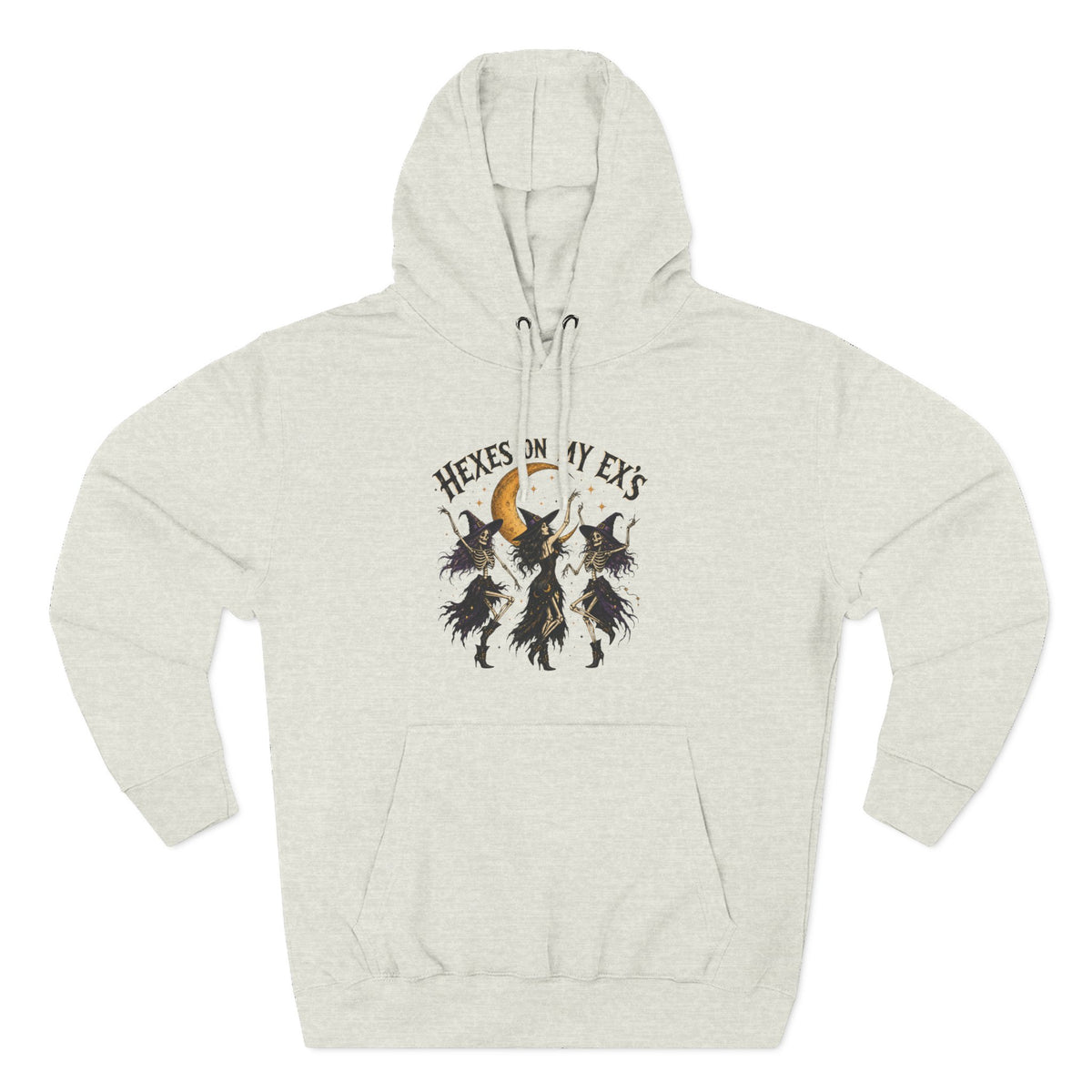 Hexes On My Exes Hoodie — Witchy Witchcraft Graphic Fleece Pullover