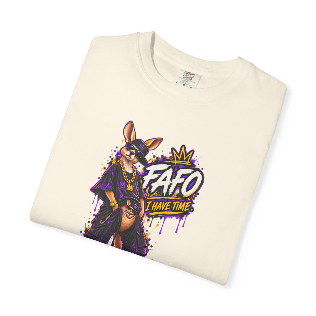 FAFO Kangaroo Graphic T-Shirt — Streetwear Retro Animal Design