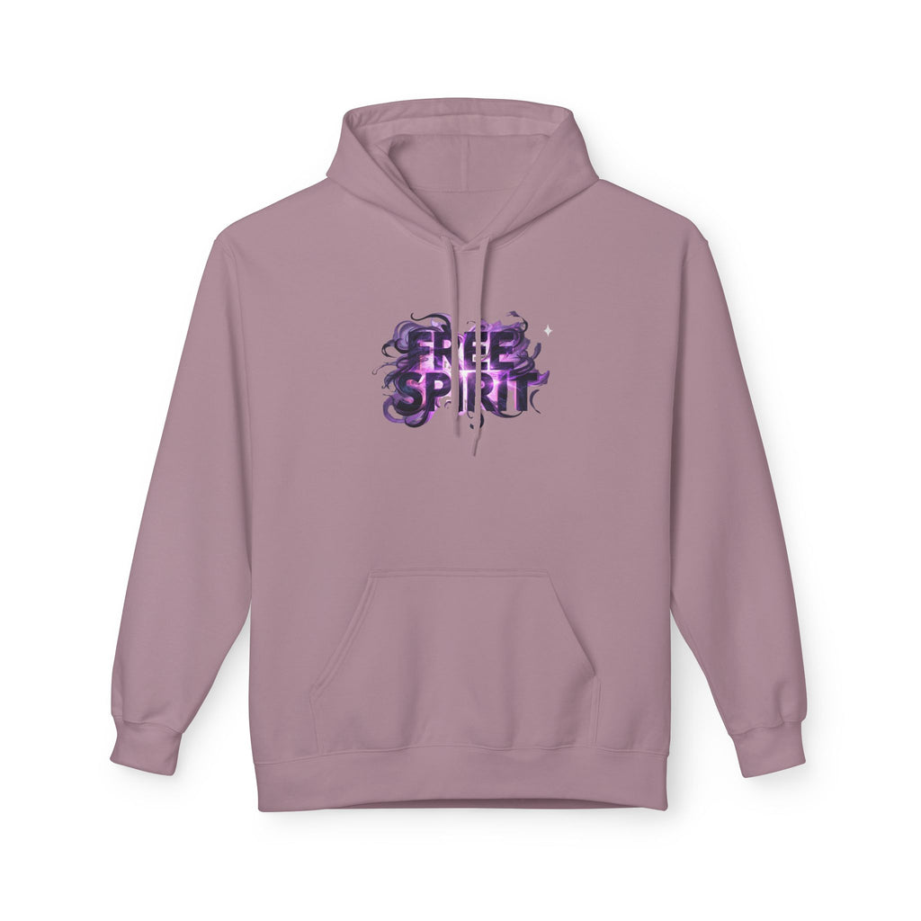 Free Spirit Hoodie — Purple Galaxy Wing Graphic Pullover
