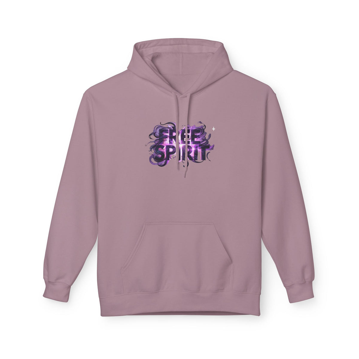 Free Spirit Hoodie — Purple Galaxy Wing Graphic Pullover