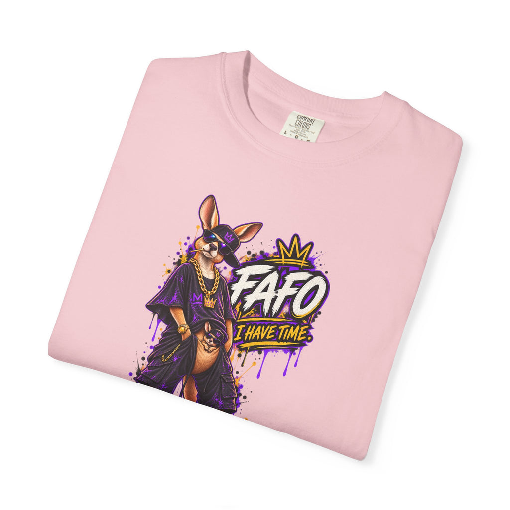 FAFO Kangaroo Graphic T-Shirt — Streetwear Retro Animal Design