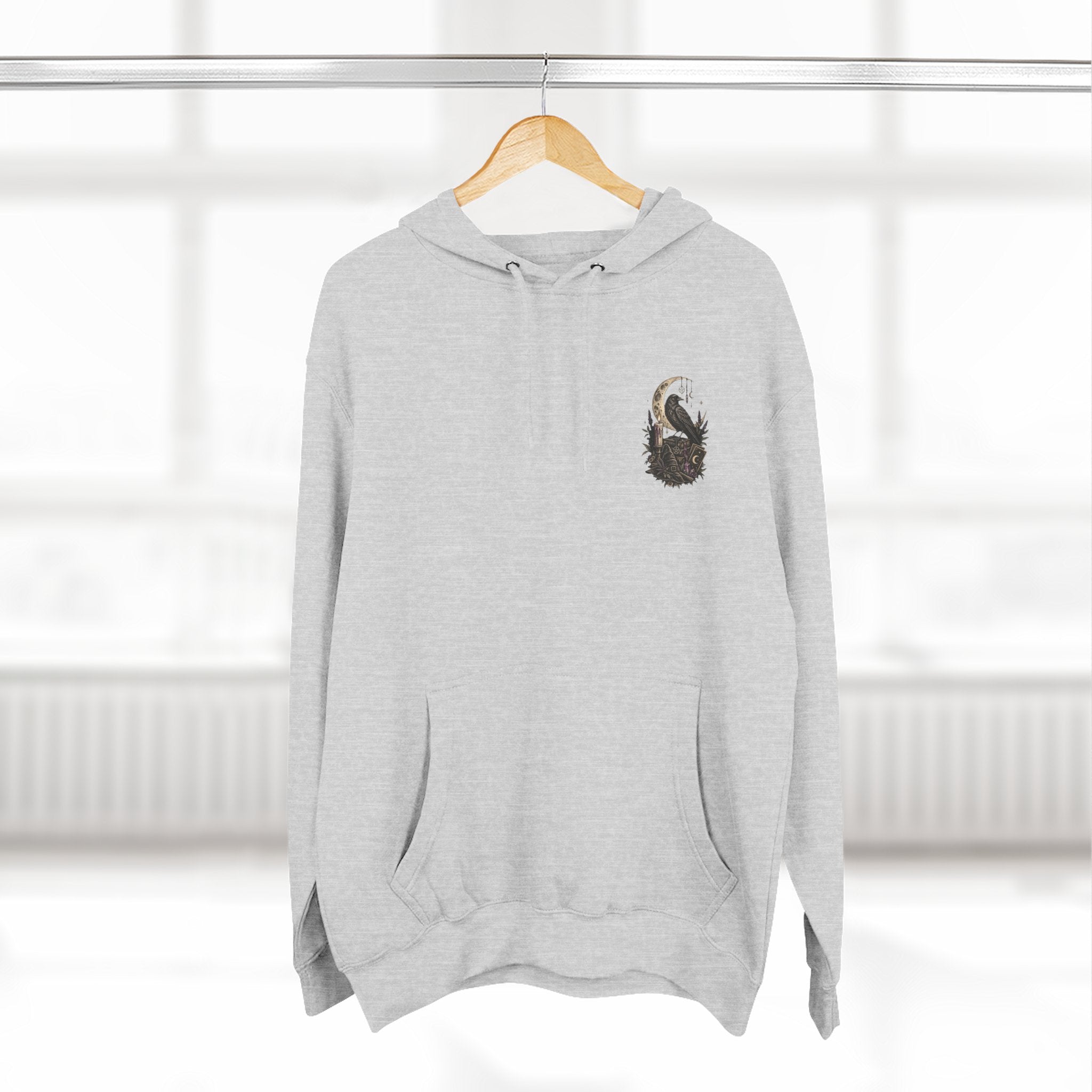 Witchy Trio Graphic Hoodie – 'Girls Will Be Girls' Vintage Moonback Sweatshirt