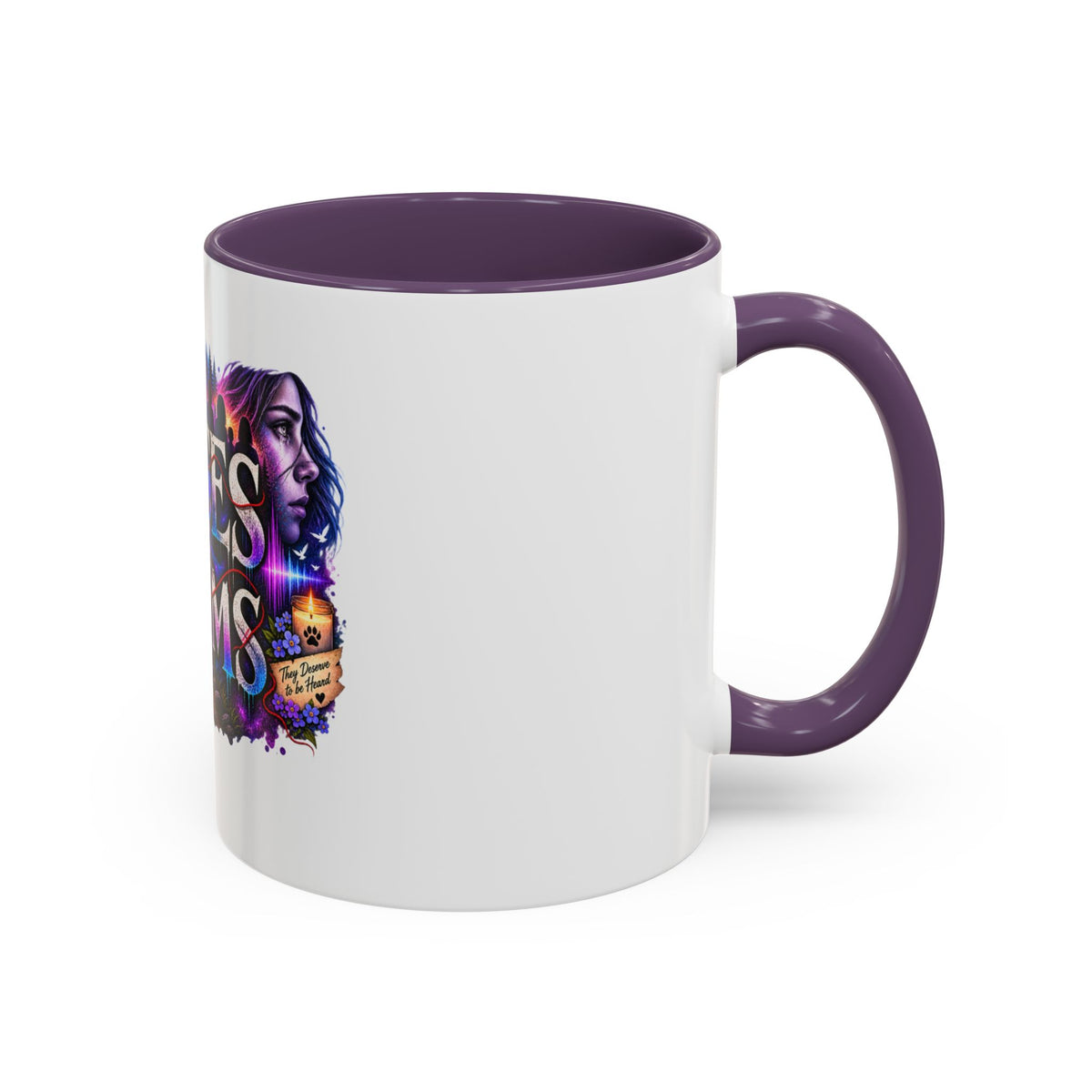 Voices for Victims Accent Coffee Mug – Advocacy & Support Ceramic Mug (11/15oz)