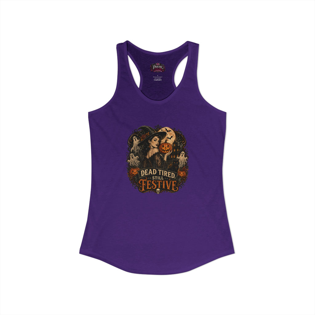 Dead Tired Humor Halloween Tank