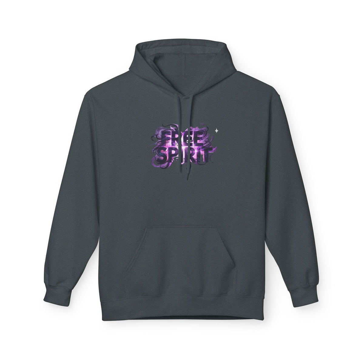 Free Spirit Hoodie — Purple Galaxy Wing Graphic Pullover