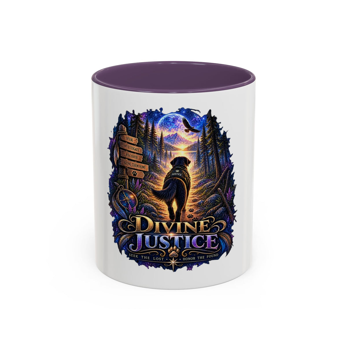 Divine Justice Coffee Mug — Search Dog Support 11/15oz Accent Mug