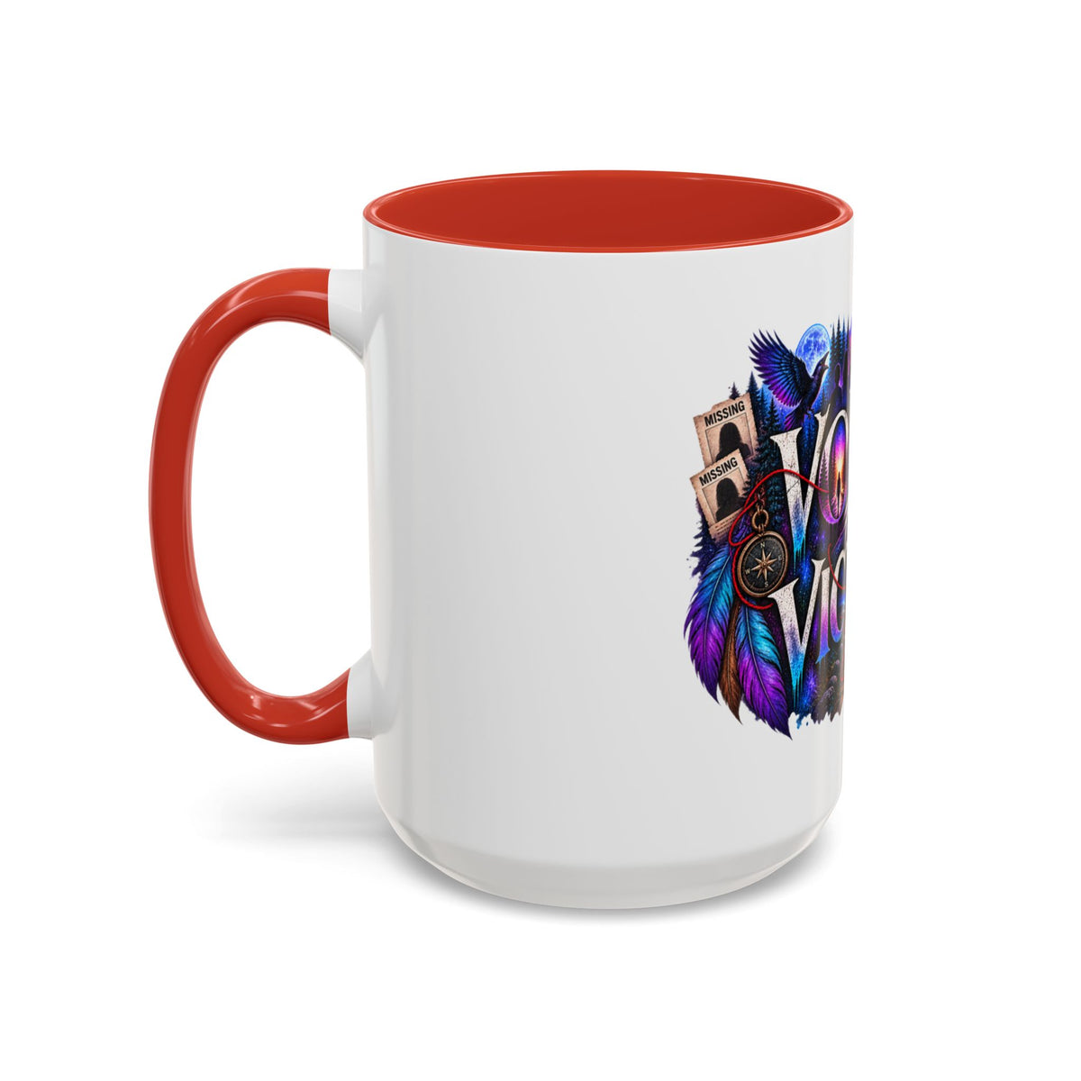 Voices for Victims Accent Coffee Mug – Advocacy & Support Ceramic Mug (11/15oz)