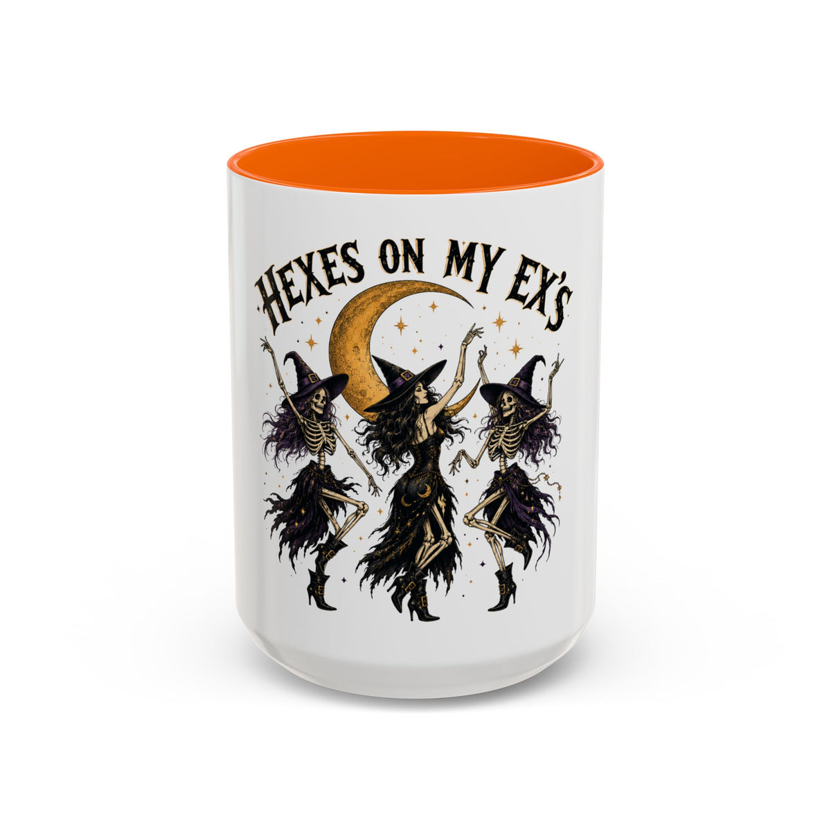 Hexes on My Ex's Witch Coffee Mug — Funny Halloween Accent Mug (11/15oz)