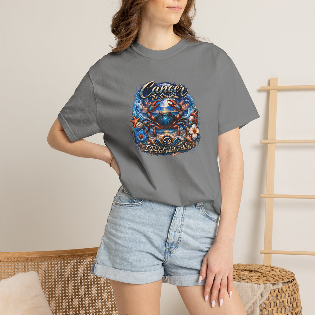 Cancer The Guardian Zodiac Tee- Born Devoted