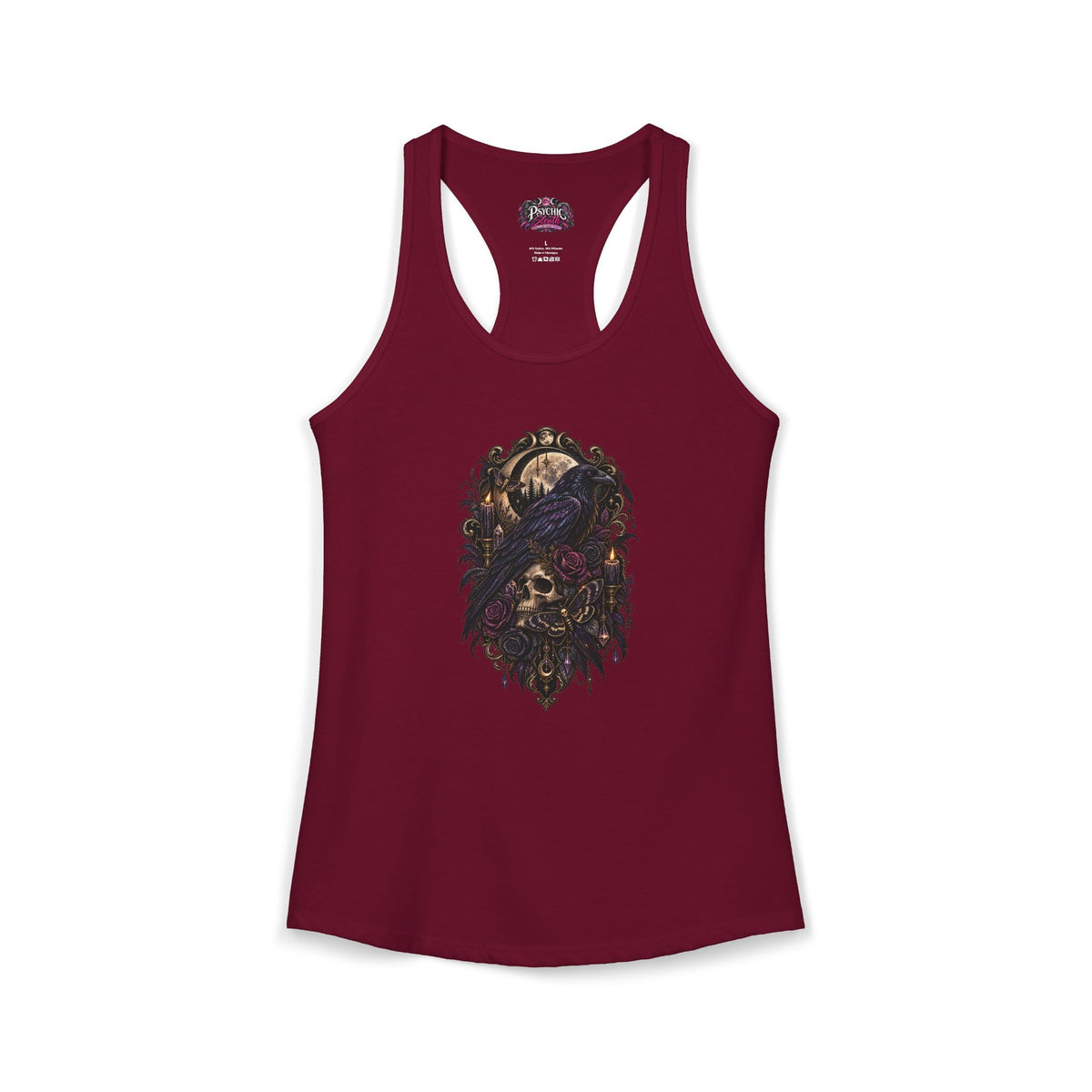 Raven Skeleton Goth Tank