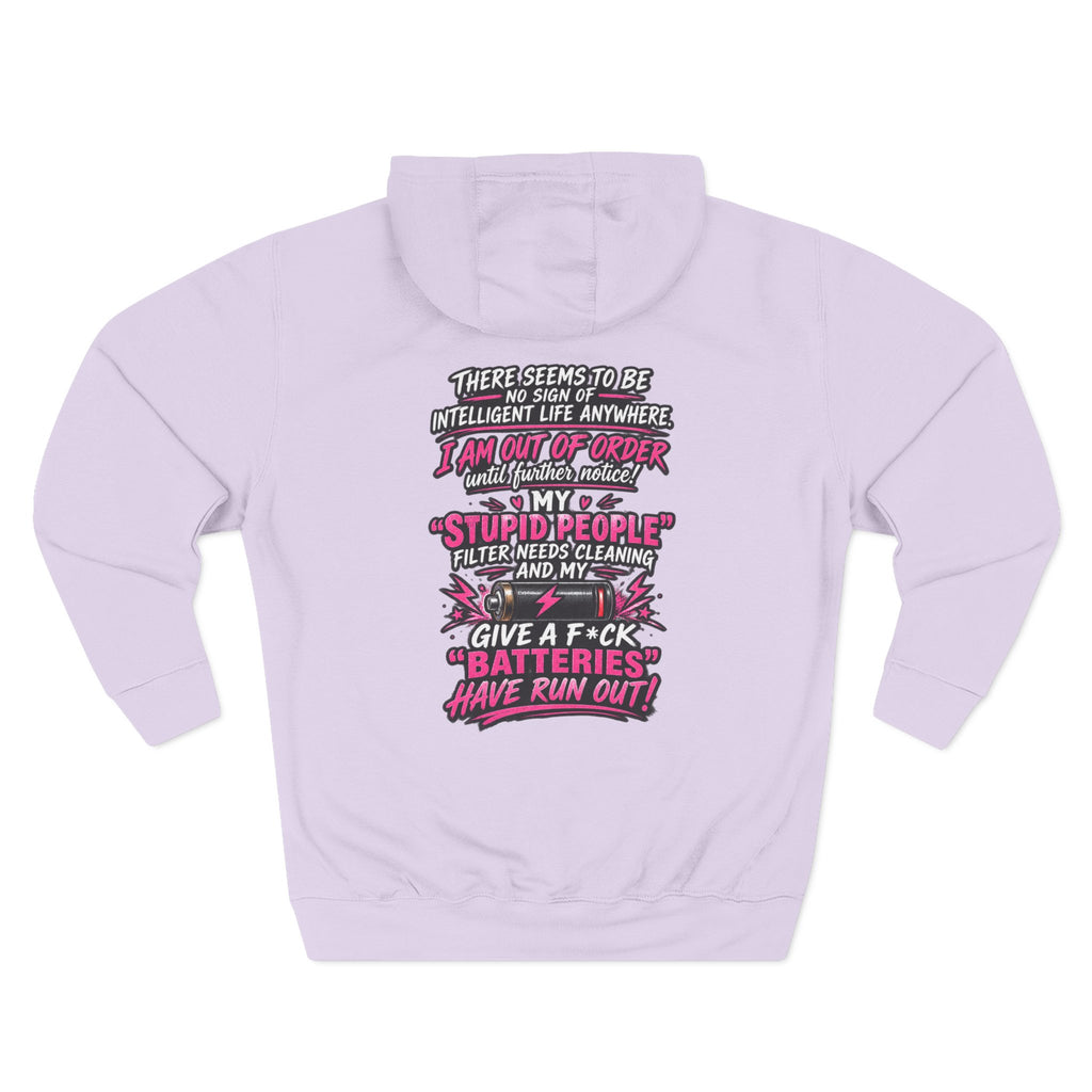 Graphic Hoodie — "There Seems to Be No Sign of Intelligent Life" Novelty Pullover