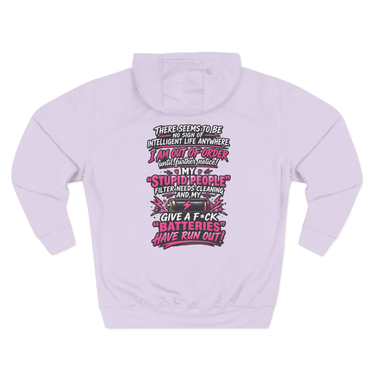Graphic Hoodie — "There Seems to Be No Sign of Intelligent Life" Novelty Pullover
