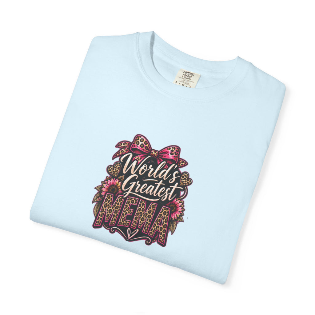 T-Shirt — "World's Greatest Mama" Floral Graphic Tee