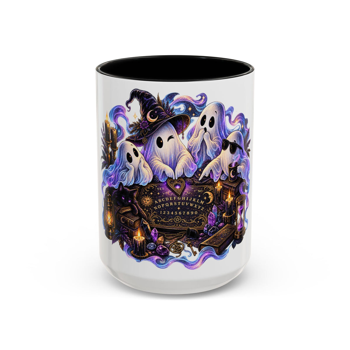 Halloween Ghost Ouija Accent Coffee Mug (11/15oz)