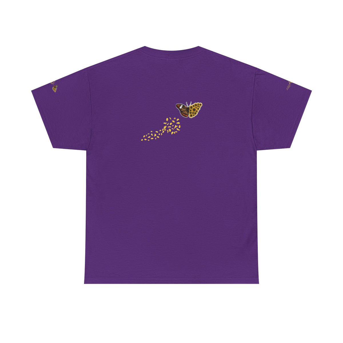 Sunflower Kitten Tee | Butterfly Accent, Floral Cat Shirt