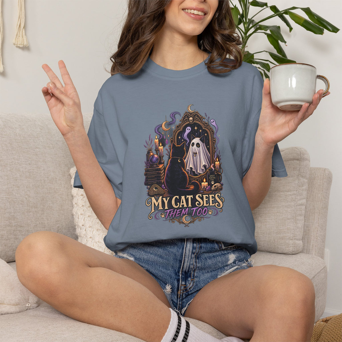 My Cat Sees Ghosts T-Shirt