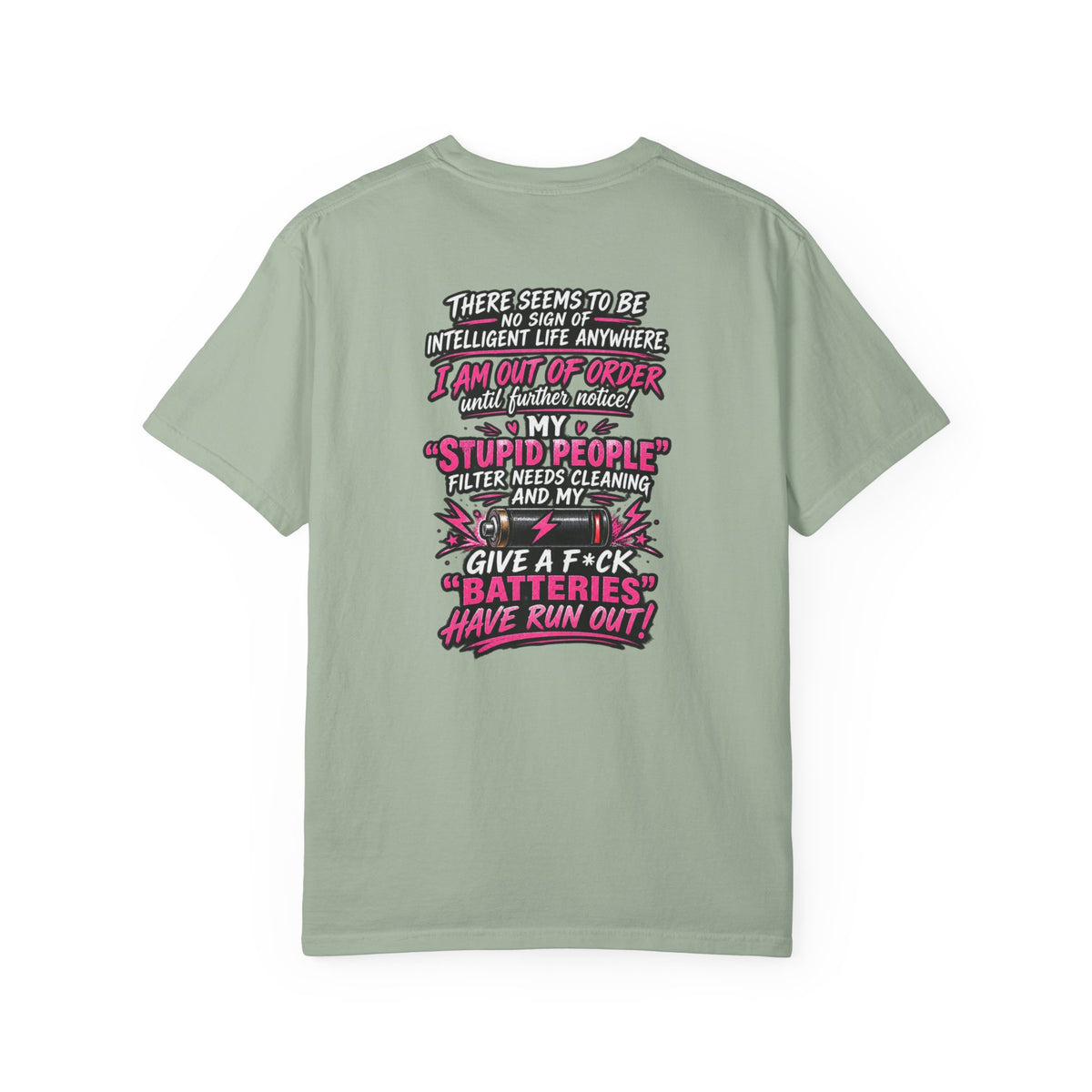 Graphic T-Shirt — 'I Am Out of Order' Humorous Rock Skull Tee