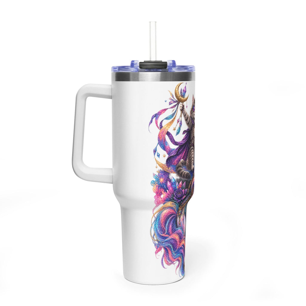 40oz Magical Unicorn Cat Tumbler – Colorful Fantasy Vacuum Insulated Cup
