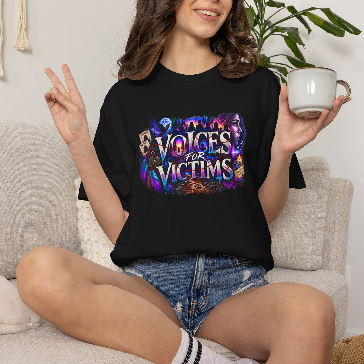 Voices for Victims Graphic T-Shirt — Support & Awareness Tee