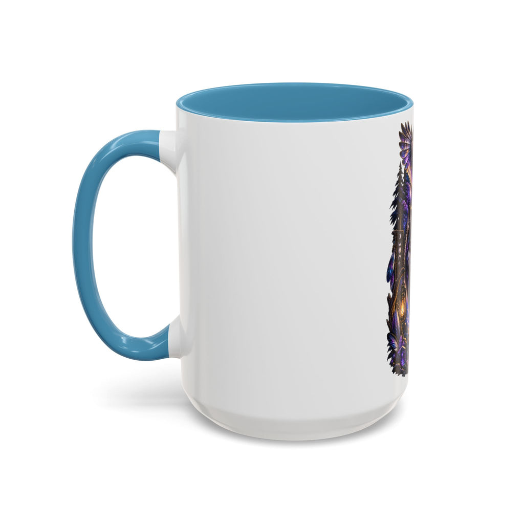 Guided by the Unseen Coffee Mug — Wolf & Owl Spirit Animal Accent Mug (11/15oz)