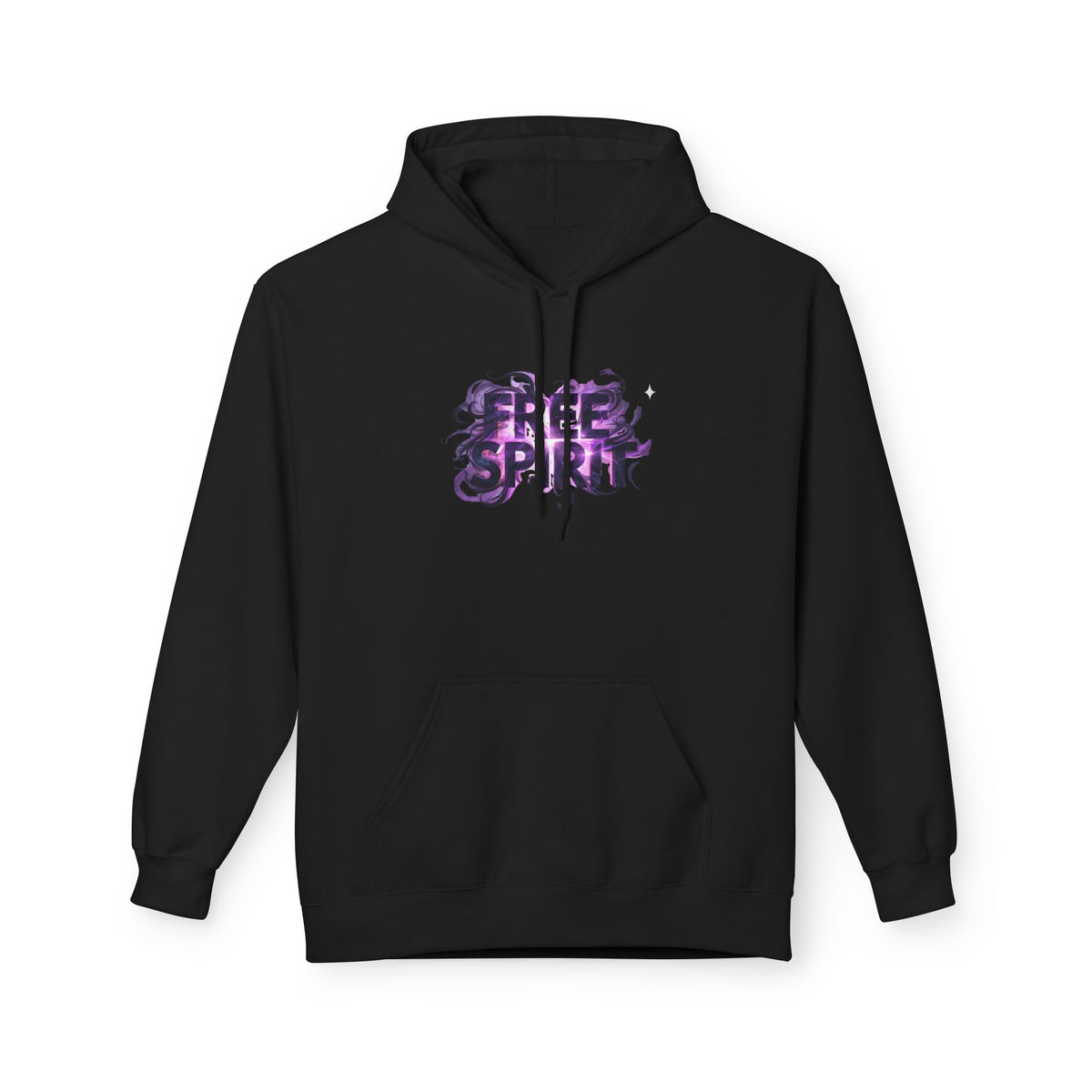 Free Spirit Hoodie — Purple Galaxy Wing Graphic Pullover