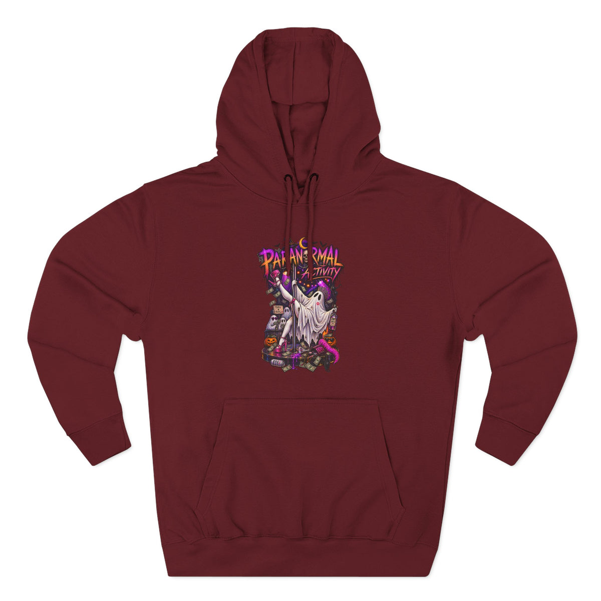 Paranormal Activity Ghost Pole Dancing — Retro Halloween Graphic Pullover