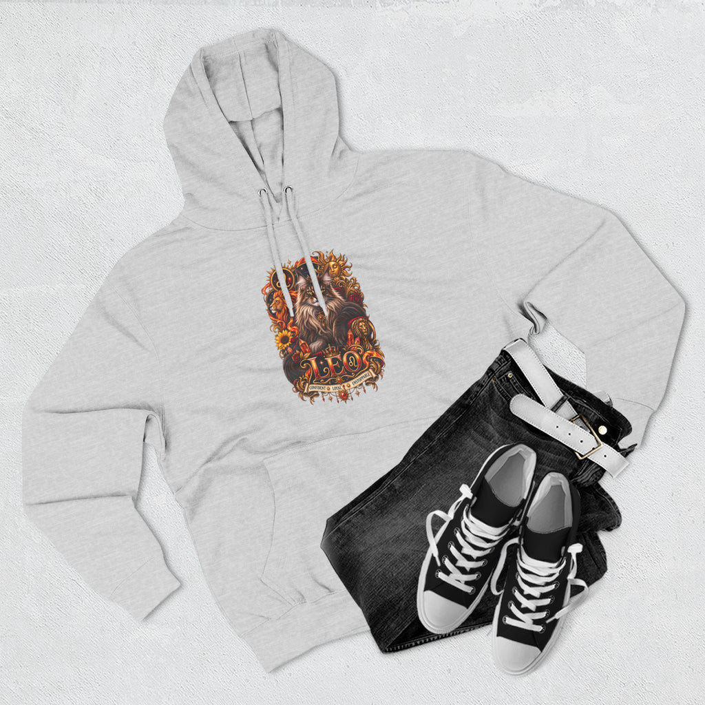 Leo Maine Coon Zodiac Hoodie — Mystical Celestial Cat Astrology Design