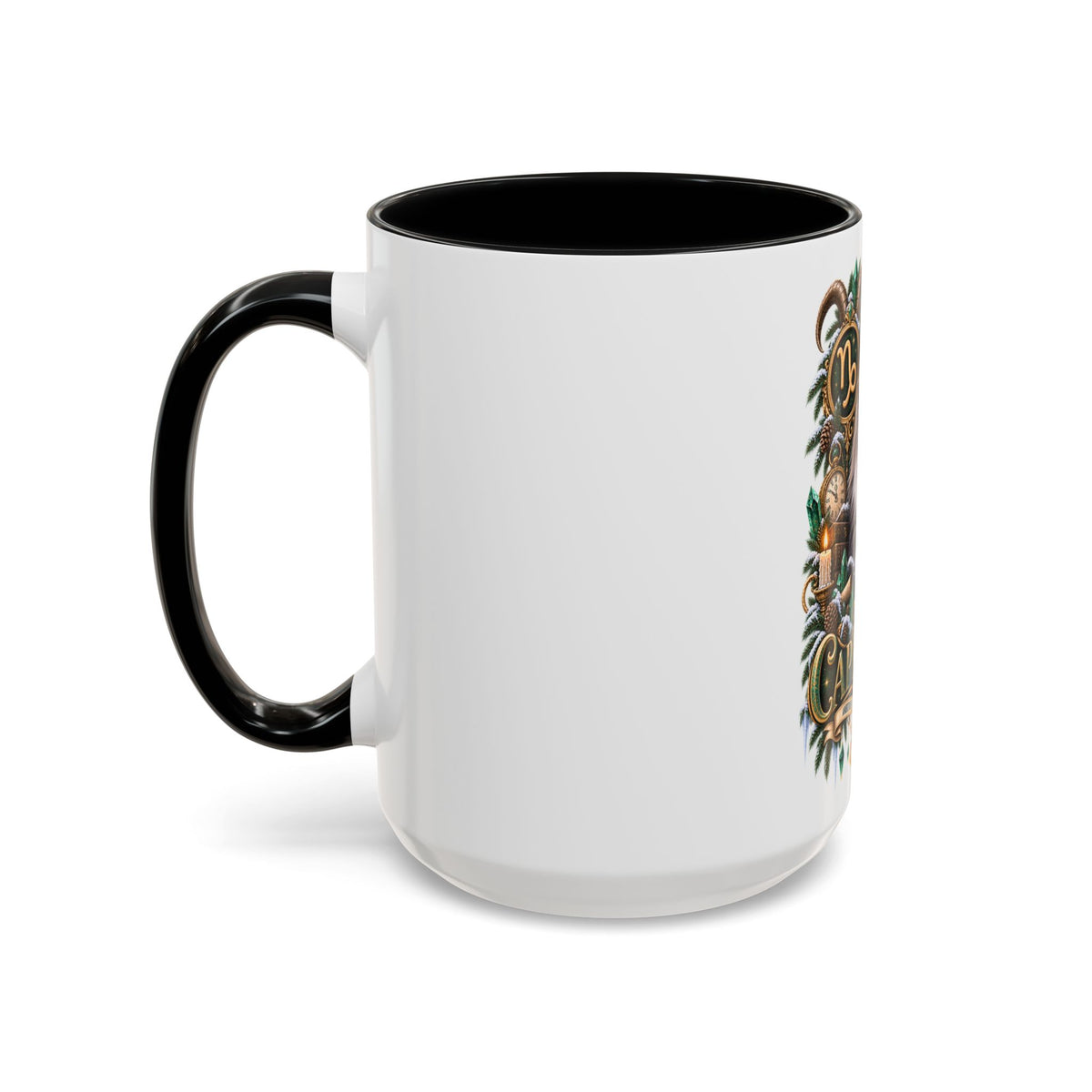 Capricorn Norwegian Forest Zodiac Cat Accent Coffee Mug – Astrology Cat Gift (11/15 oz)