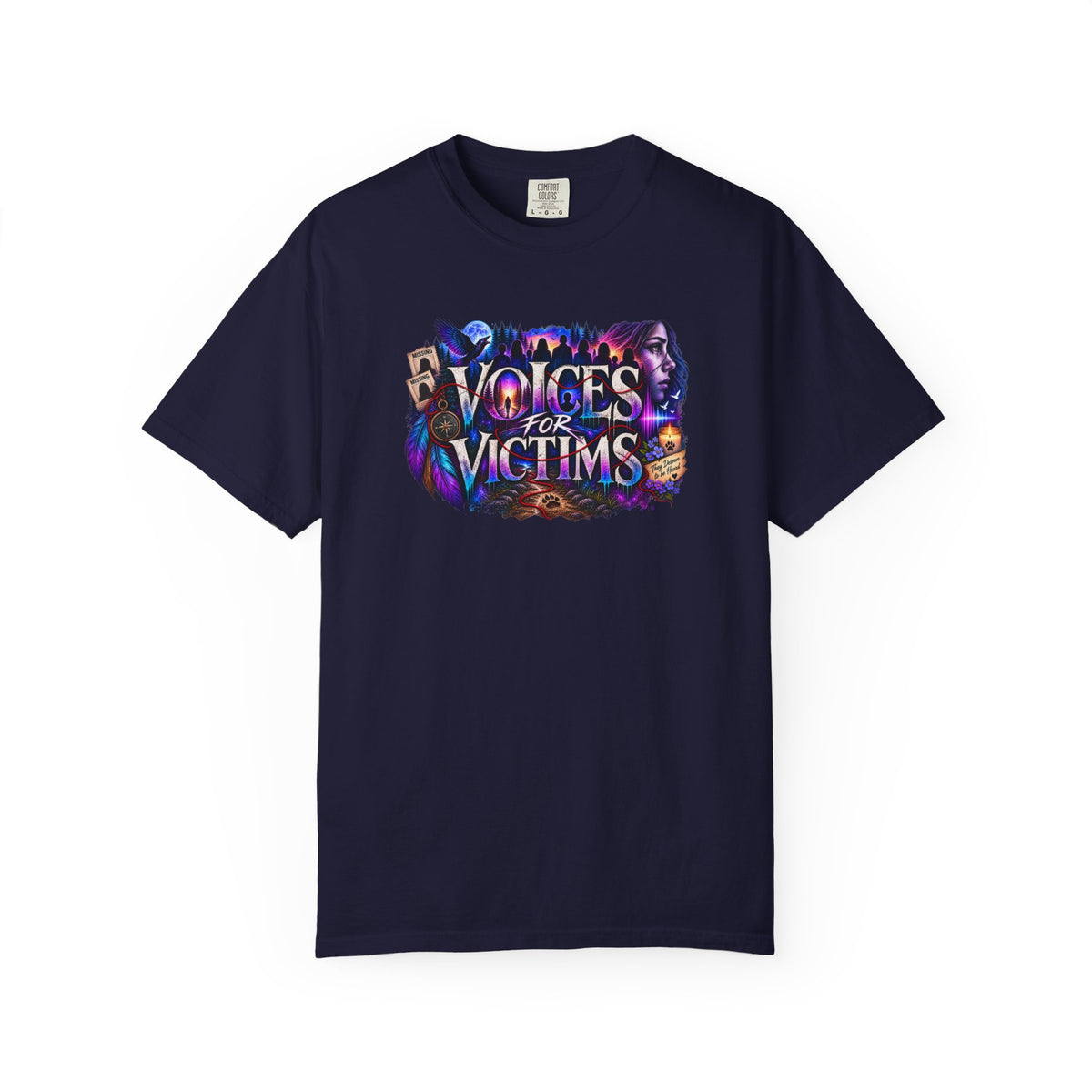 Voices for Victims Graphic T-Shirt — Support & Awareness Tee
