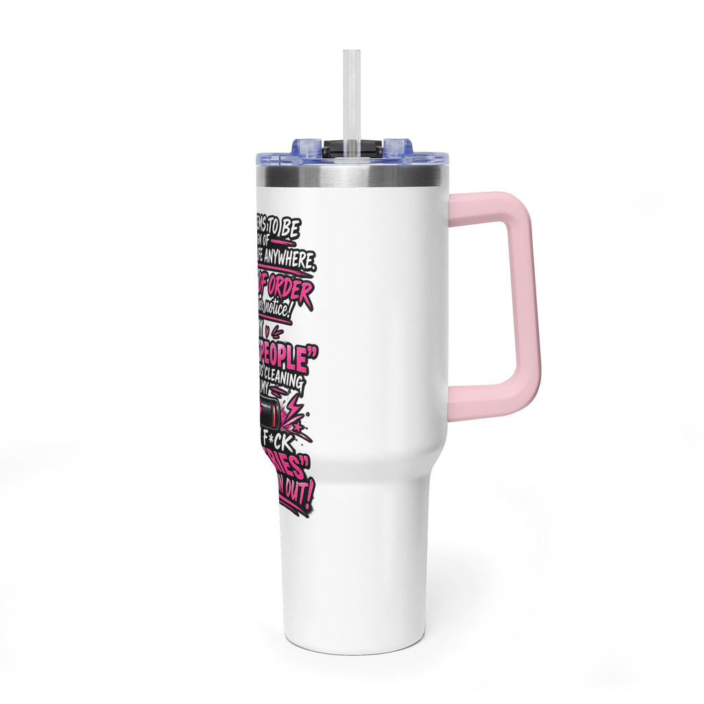 40oz Thermal Tumbler – Funny "Out of Order" Battery Joke Travel Mug