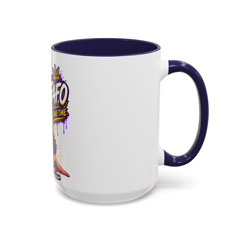 Kangaroo Streetwear Coffee Mug — "FAFO I Have Time" Accent Mug