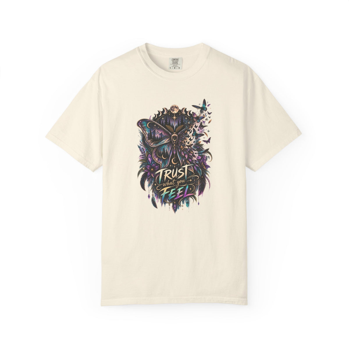 Moth Trust what You feel Empowerment Tee — Mystical Tee