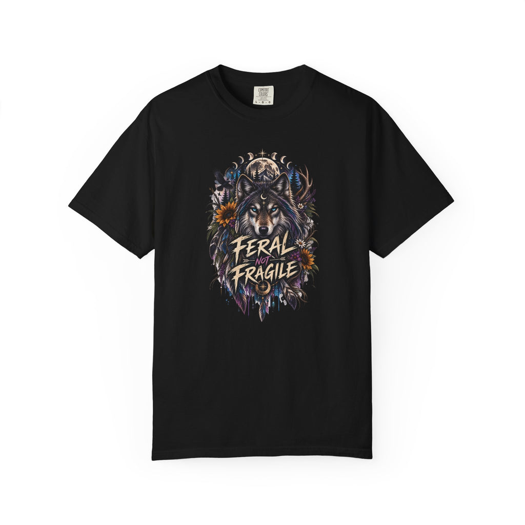 Feral Fragile Wolf T-Shirt — Vintage Wildlife Graphic Tee