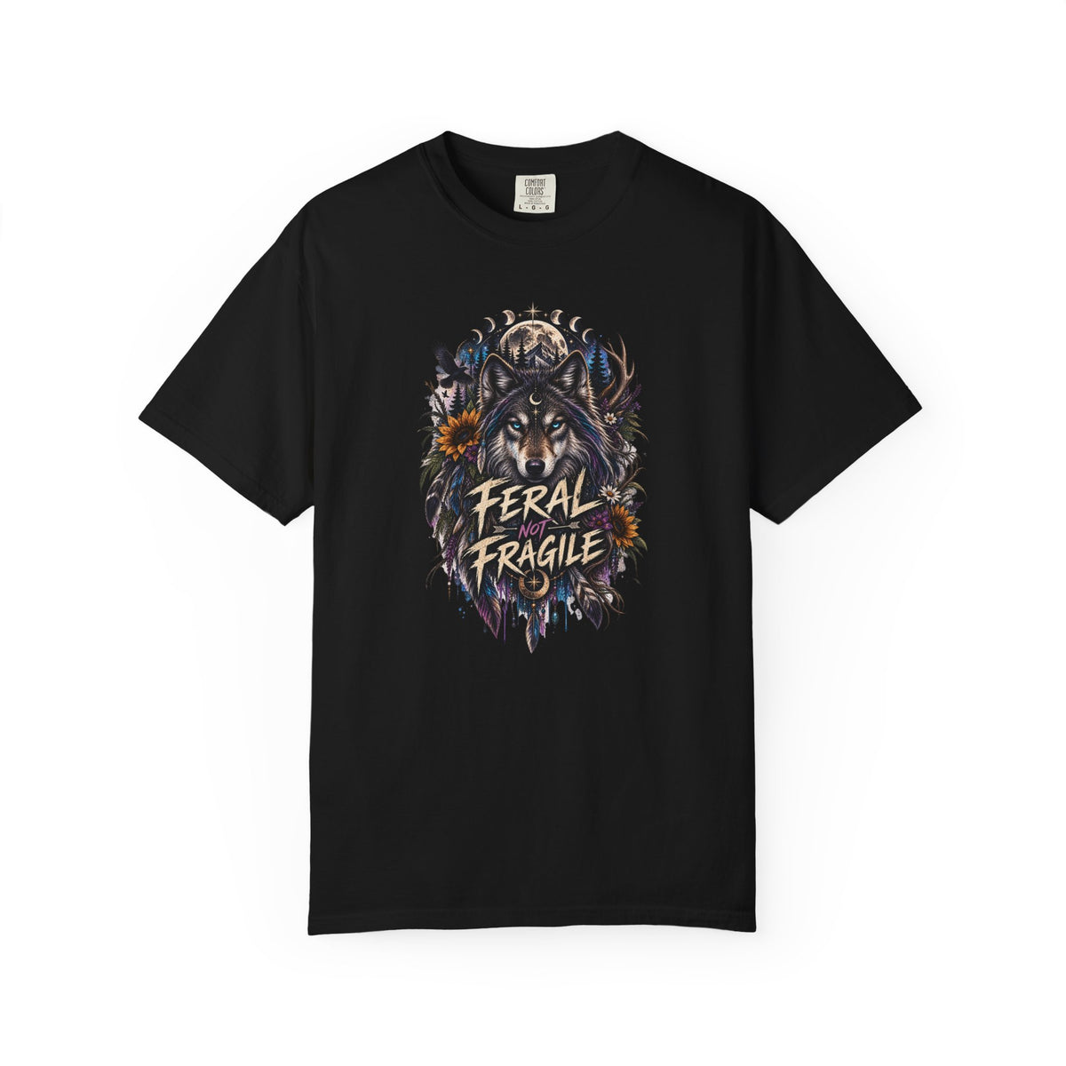 Feral Fragile Wolf T-Shirt — Vintage Wildlife Graphic Tee