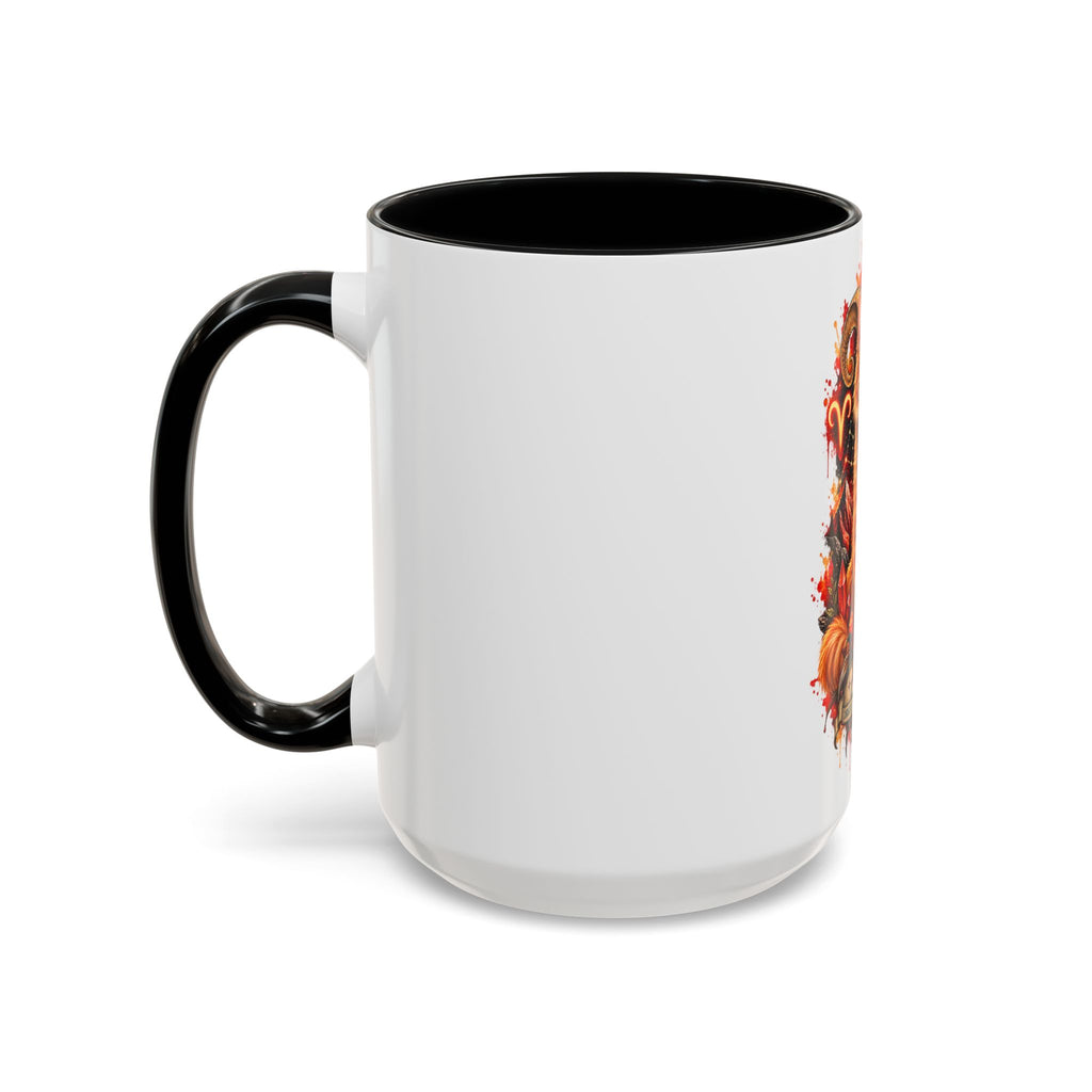 Aries Orange Tabby Cat Zodiac Coffee Mug – Cute Orange Tabby Astrology Accent Mug (11/15 oz)