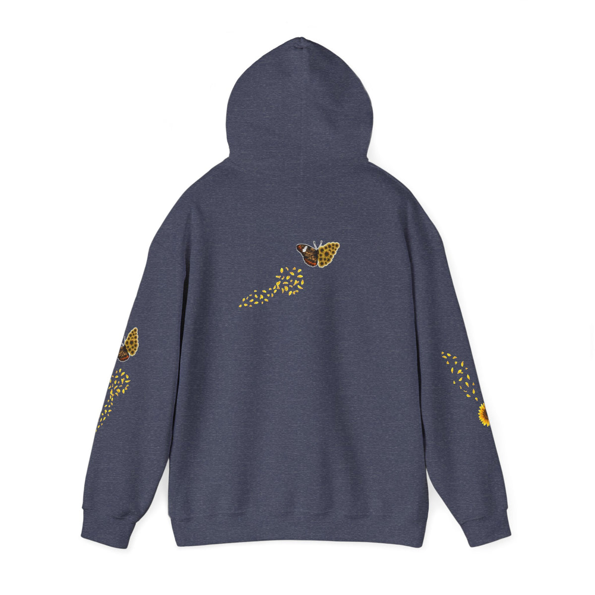 Sunflower Kitten Hoodie | Cute Cat, Sunflower Sleeve Design