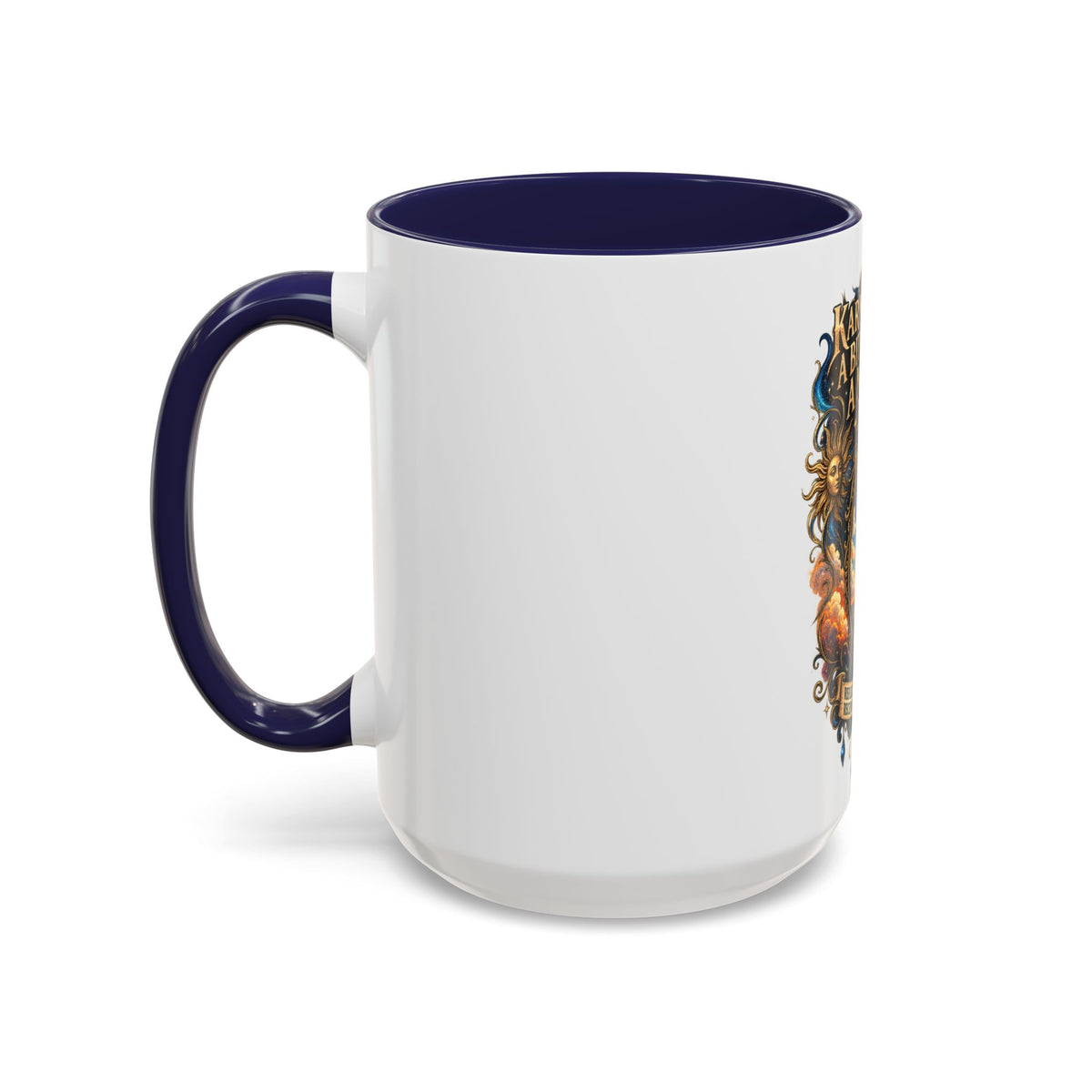 Coffee Mug — "Karma's Not a Bitch — She's a Mirror" Accent Ceramic Mug (11/15oz)